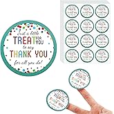 180 Pcs Thank You for All You Do Stickers, 2 Inch Colorful Dots Round Appreciation Stickers Self-Adhesive Label Sticker for Teachers, Volunteers, Nurses, Heathcare Employee, Packaging Gift