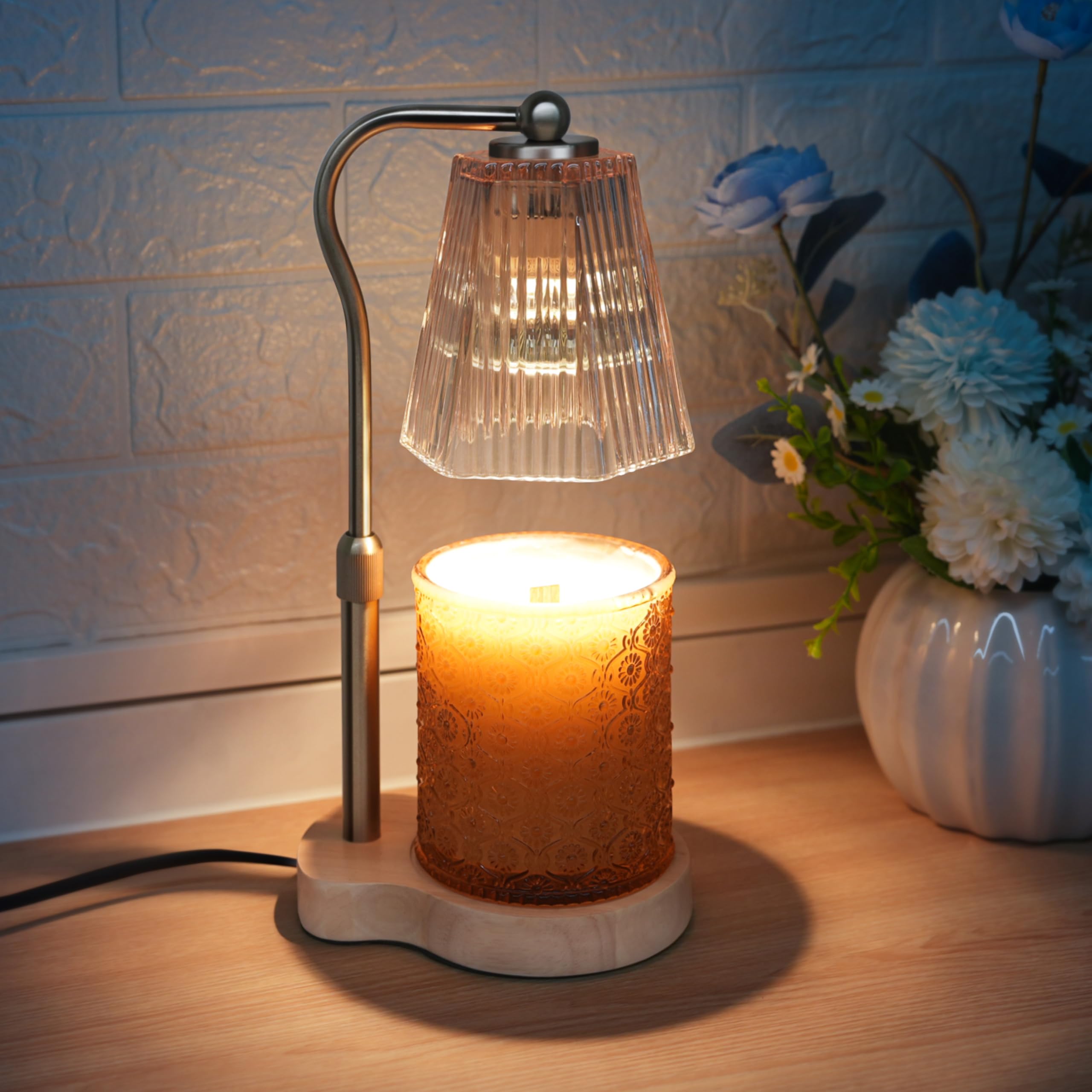 Candle Warmer Lamp with Timer & Dimmer, Wax Melt Warmer for Jar Candles