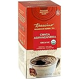 Teeccino Chaga Ashwagandha Tea - Butterscotch Cream - Organic Mushroom Adaptogenic Herbal Tea, 3x More Herbs than Regular Tea