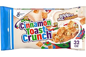 Cinnamon Toast Crunch Breakfast Cereal, Crispy Cinnamon Cereal, Value Bag, 32 oz