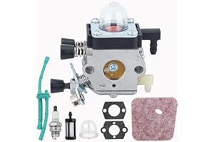 Wellsking FS 55 RC Carburetor for Stihl FS38 FS55 FS 38 HL45 HS45 KM55 FC55 FS 45 FS46 FS46C FS 55 FS55R FS55RC FS45C FS45L FS55C FS55T Weed Eater String Trimmer Replace C1Q-S186