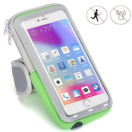 Handy Schutzhülle Tasche | für HAIER L53 | Sport armband zum Laufen, Joggen, Radfahren | SPO-2 Grün
