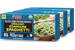 Seapoint Farms Organic Edamame Spaghetti, Healthy Gluten-Free Noodles, 7.05 Oz, Pack of 3