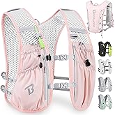 BECOJADDE Running Vest Hydration Backpack for Men Women, 5L Lightweight Running Backpack Hydration Pack for Marathon, Trail, Cycling, Hiking, Jogging