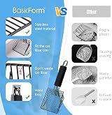 BasicForm Metal Cat Litter Scoop – Fast Sifting Deep Shovel with Comfy Handle view 3