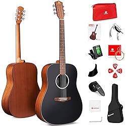 Vangoa Acoustic Guitar Beginners Set, 41 In Full