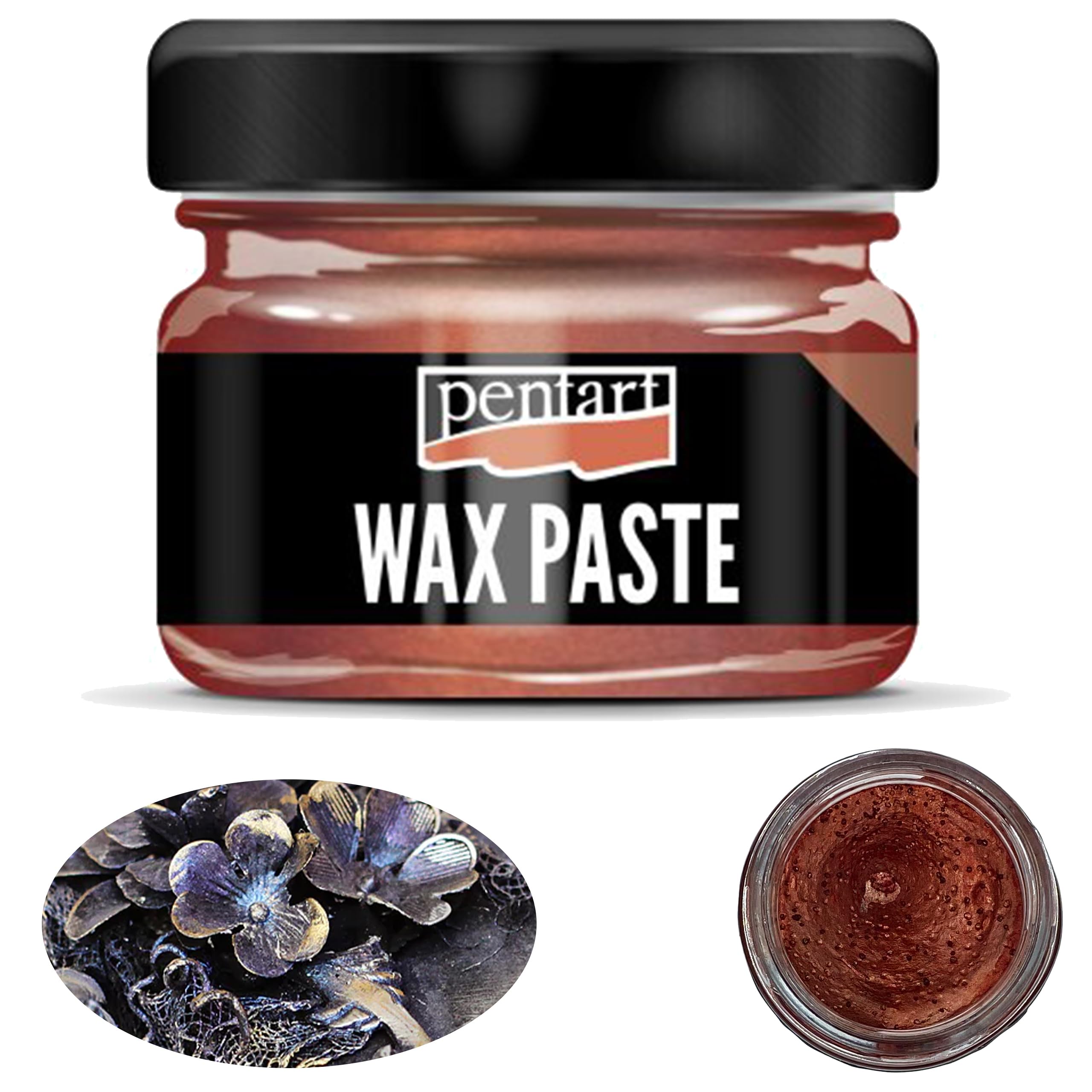 Pentart Wax Paste 20 ml Metallic red, one