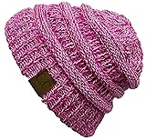 H-6800-816.20 Funky Junque 4 Tone Beanie - Fuchsia #1