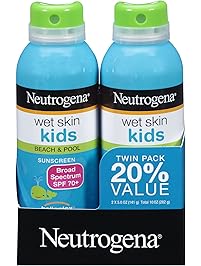 Neutrogena Wet Skin Kids Sunscreen Spray, Twin Pack