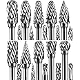 Mars-Rock Carbide Burr Set Compatible with Dremel Milwaukee 1/8" Shank 20PCS Die Grinder Rotary Tool Rasp Bits Accessories At