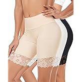 Blueinn Slip Shorts for Under Dresses and Skirts Mesh Women Anti Chafing Underwear High Waisted Panties Lace Under Shorts