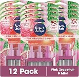 Perfect Scents 3 Scents Air Freshener Refills 12 Pack Pink Grapefruit Mint 20ml