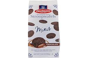 Daelmans Stroopwafel Minis, Chocolate-Caramel, 5.29 oz