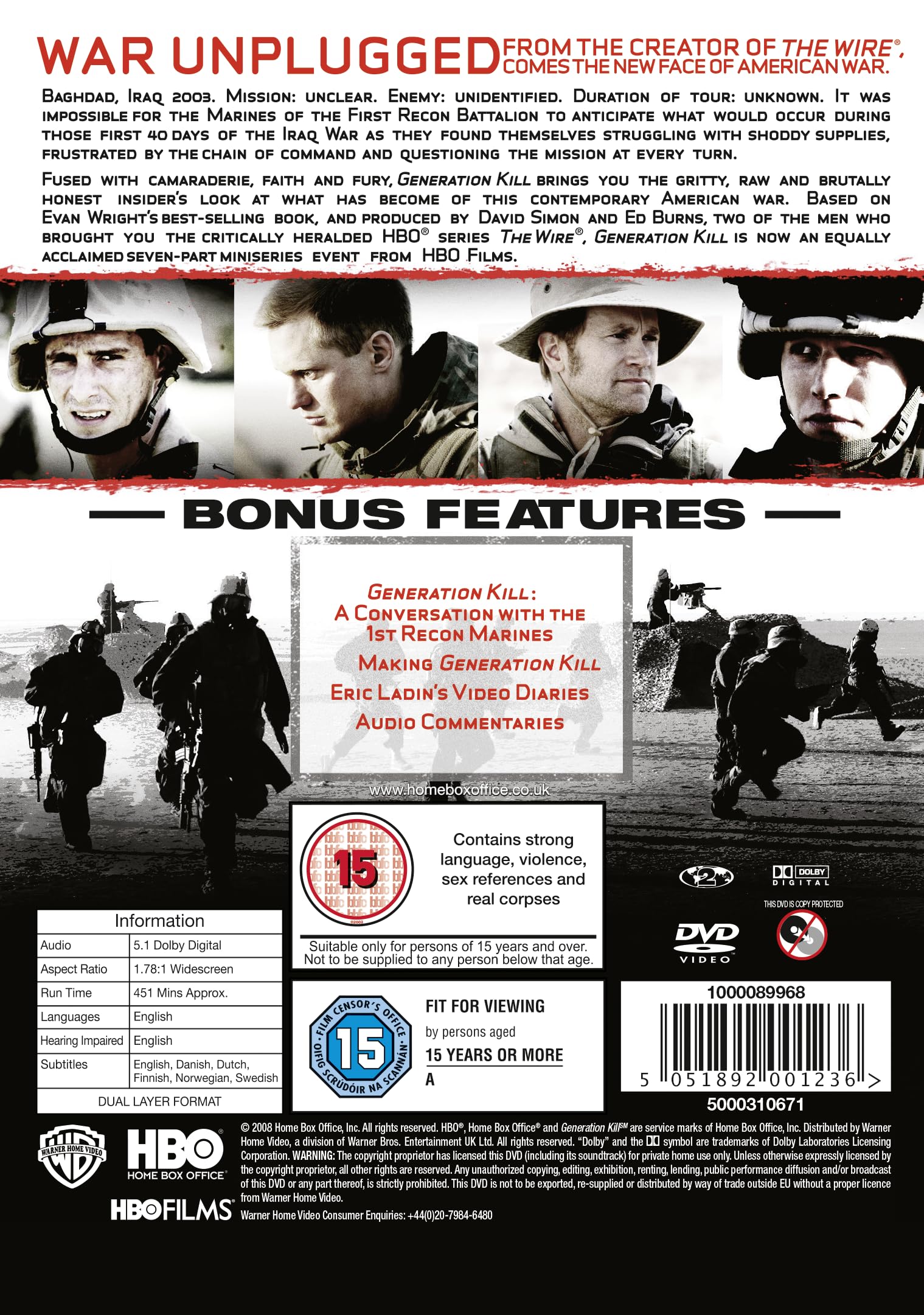Generation Kill: The Complete Series [DVD] [2008]