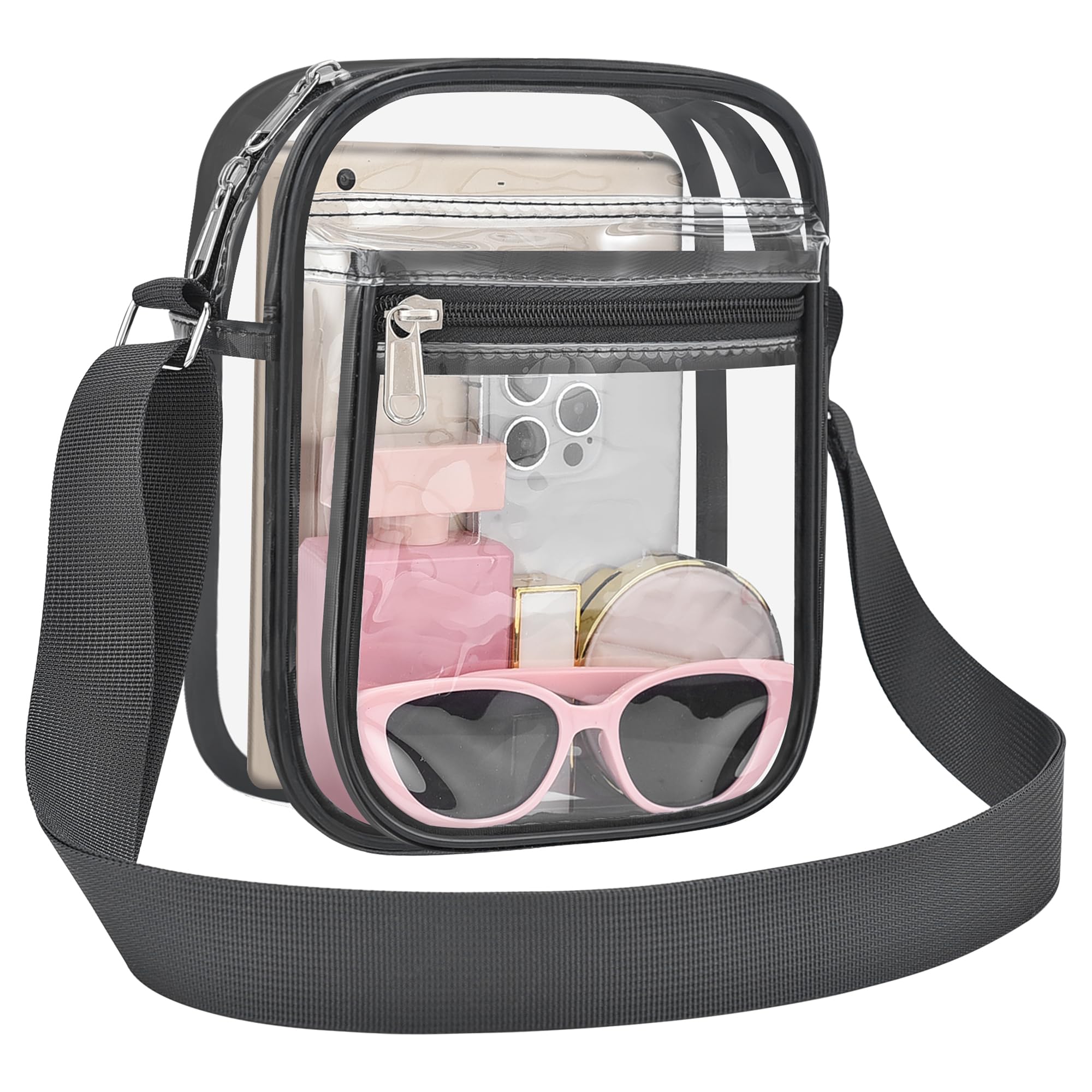 Photo 1 of USPECLARE Clear Messenger Bag for Work & Business Travel, Transparent Crossbody Shoulder Bag Gym Clear Bag for Men