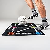QUICKPLAY Ball Mastery Skills Mat with eCoach Training Video Access – Soccer Footwork Trainer with Anti-Slip Base – Soccer Skills & Ball Control Training for Kids & Adults