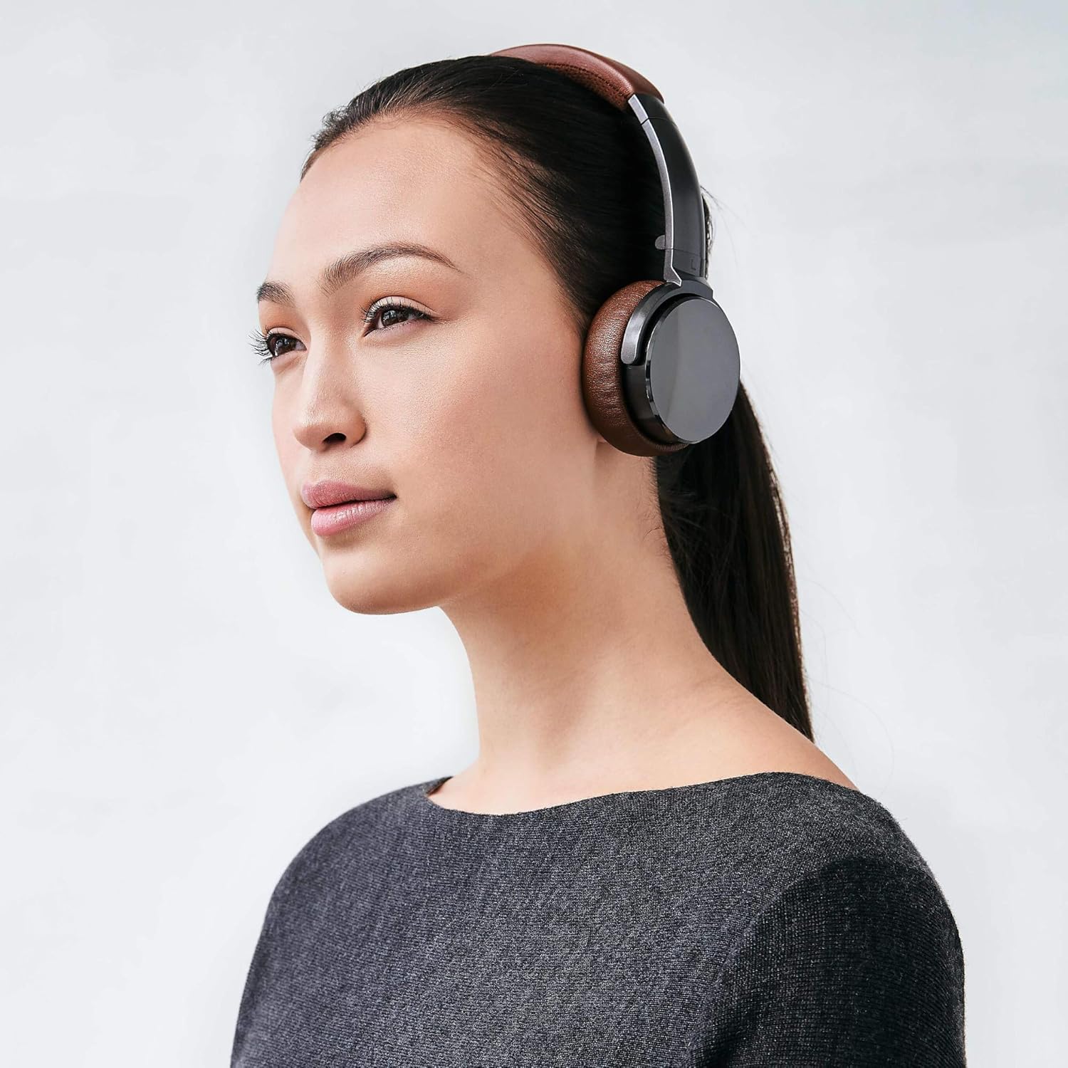 Status Audio BT One Wireless On-Ear Headphones - Bluetooth 5.0. + aptX, 30 Hours of Battery, USB-C + Quick Charge, Award Winning Sound + Minimalist Metal Design, Gunmetal Grey + Brown (Umber): Home Audio & Theater