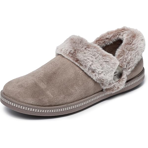 Mens Moccasins LongBay Women's Fuzzy Memory Foam Slippers Warm