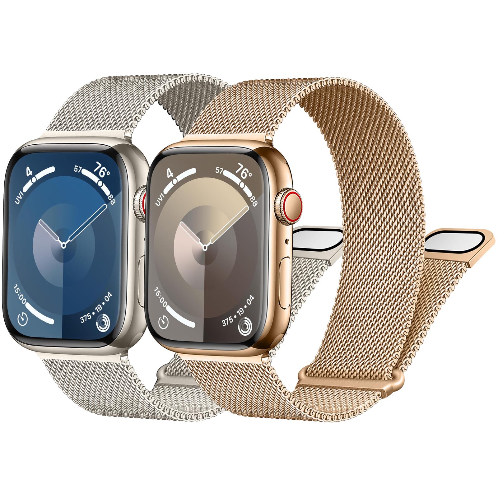 Milanese Loop Band for Apple Watch Band 40mm 44mm 41mm 45mm 42mm 46mm 49mm 38mm Metal Mesh Loop Strap Sport Wristband for iWatch SE 3/2nd/SE Series 11 10 9 8 7 6 5 4 3 2 Ultra 3/Ultra 2 1