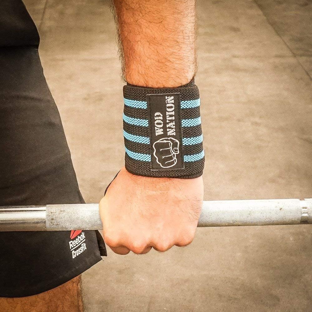 WOD Nation Wrist Wraps Weightlifting for Men & Women - Weight Lifting Wrist Wrap Set of 2 (12" or 18") + Includes Carrying Bag : Sports & Outdoors