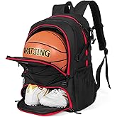 GRANDUP Basketball backpack with ball and shoes compartment Fit Volleyball, soccer, Swim, Gym, Travel, and School, large capacity sports training equipment bags