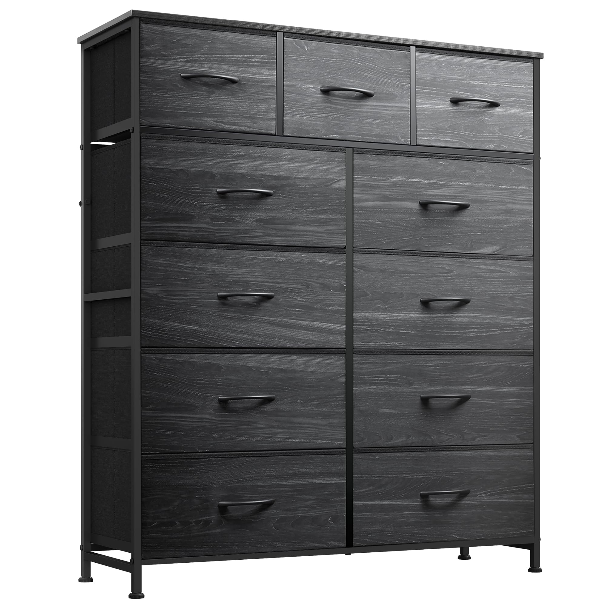wlive tall dresser for bedroom, fabric dressers storage tower, dresser & chest of drawers with 11 dr