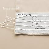 Aspire Homeware Blackout Curtains 46x54 Pencil Pleat Cream Pair view 4