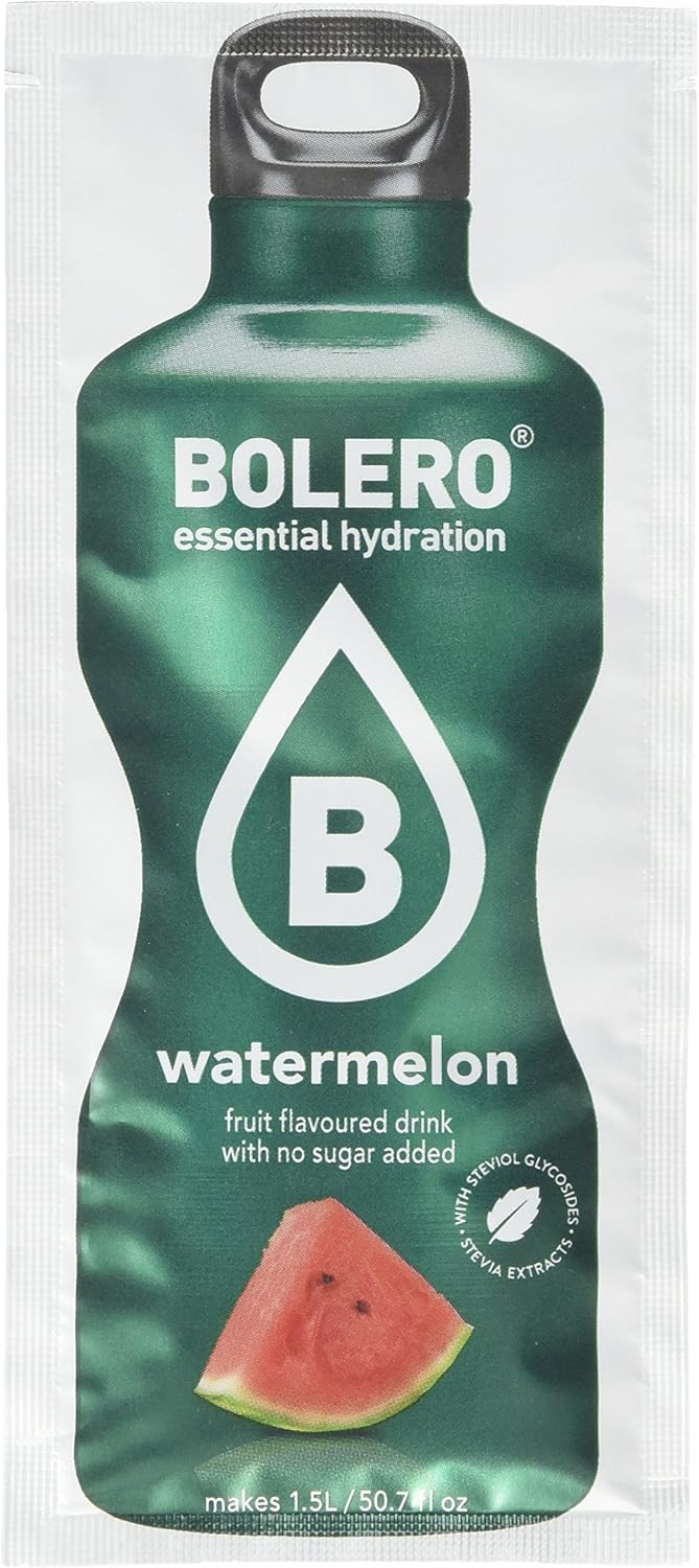 Bolero Essential Hydration Sugar Free Fruit Drink Watermelon 12 Sachets