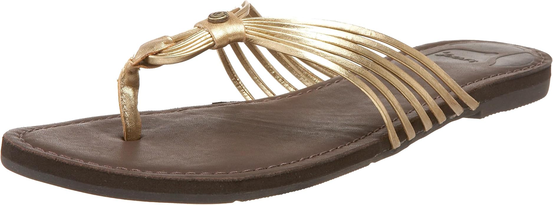 Amazon.com | Reef Women's De Loop, Gold | Sandals