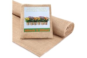 ALYTREE 40" x 30 Feet Burlap Fabric Roll, 10 Yards Long Natural Jute Burlap Fabric, Garden Burlap Roll for Decorations, Wedding Table Runners, Crafts, Rustic Party Decor, Weed Barrier, Plants & Tree Covering