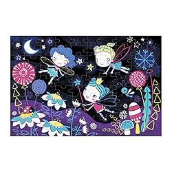 Mudpuppy Fairies Glow in The Dark Puzzle, 100