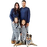 Butterblu JAMIE Matching Family Jammies Holiday Pajamas 100% Organic Cotton PJs Adults, Kids, Toddlers, Baby, Pets