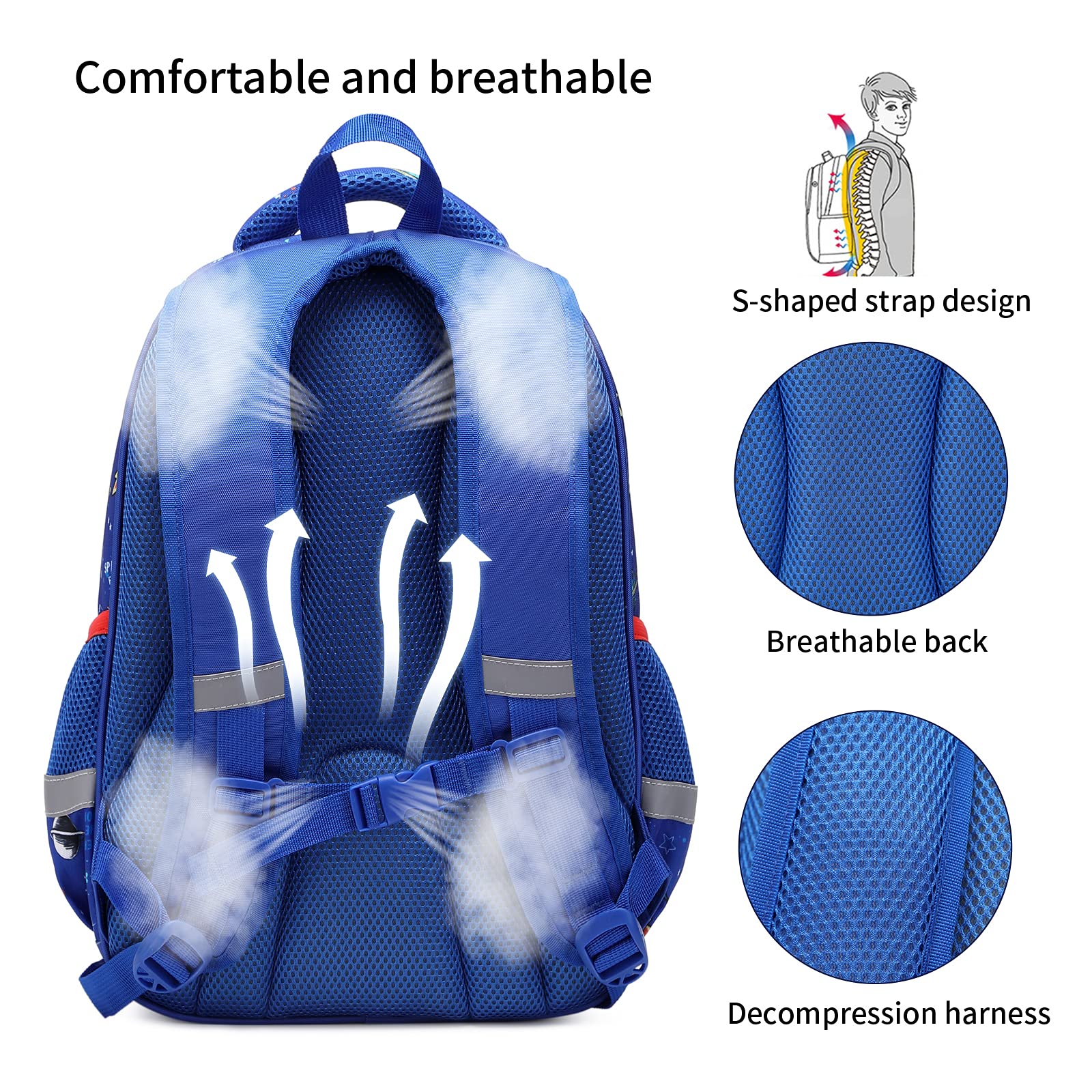 Cusangel Kids Backpack for Girls Preschool Elementary Kindergarten School Bag 15.6″ Multifunctional Cute Large Capacity