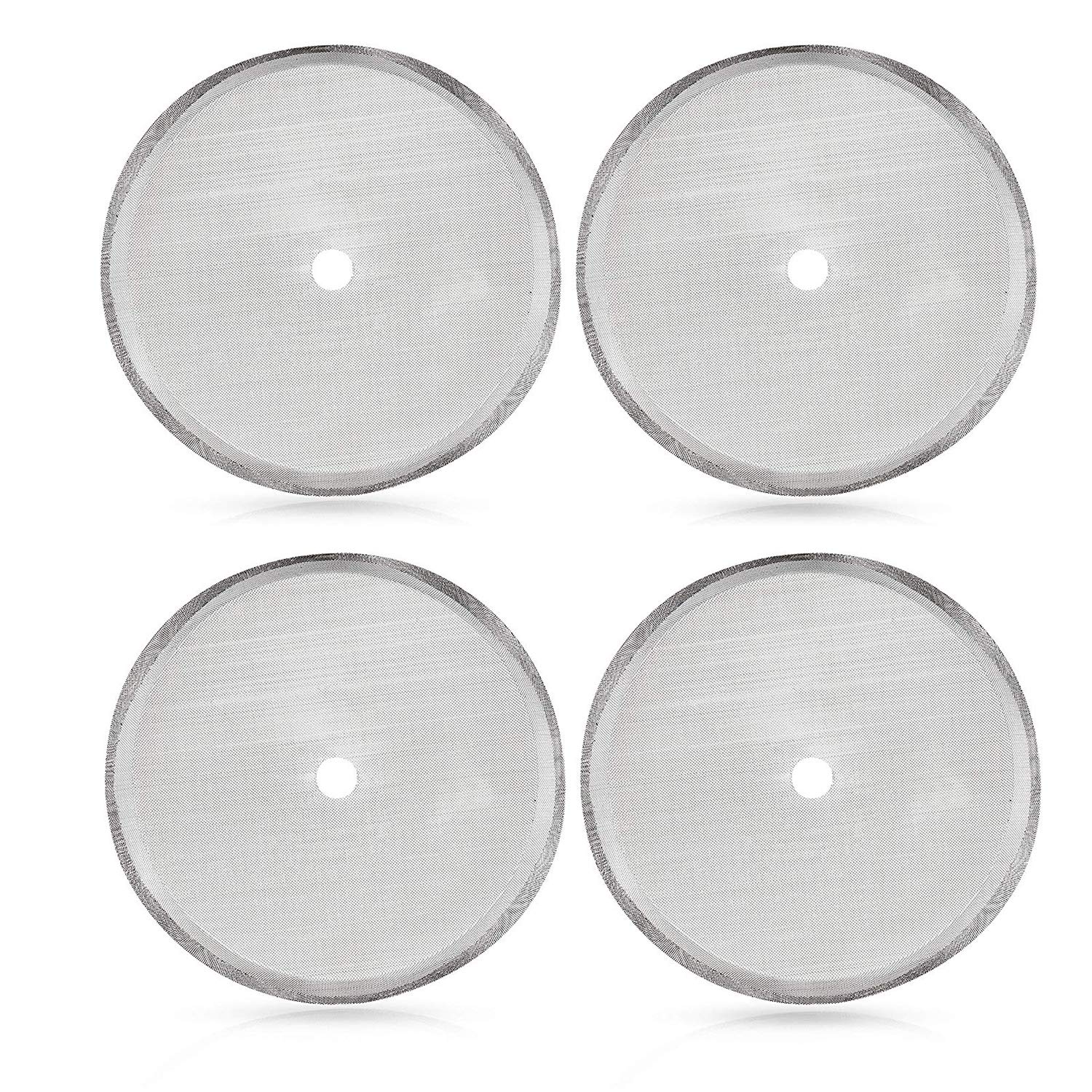 Secura Cafetières Replacement Filter Screen (4pack), Reusable Filter Mesh for 1.5 Liter, 12 Cup Stainless Steel French Press Coffee Maker