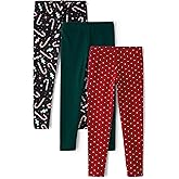 The Children's Place Big Girls' Fashion Leggings, Heather Grey 47827 (Pack of 2), Large/10/12