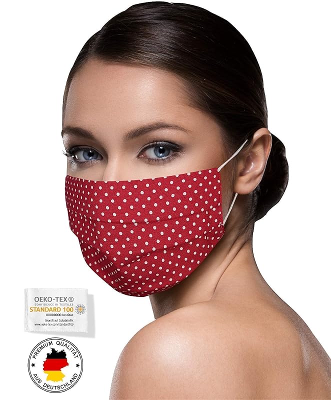 Unisex Stoffmasken Mundschutz Maske Stoff 100 Baumwolle Mund Nasen Schutzmaske Mit Motiv Mund Und Nasenschutz Maske Waschbar Weinrot Amazon De Handmade
