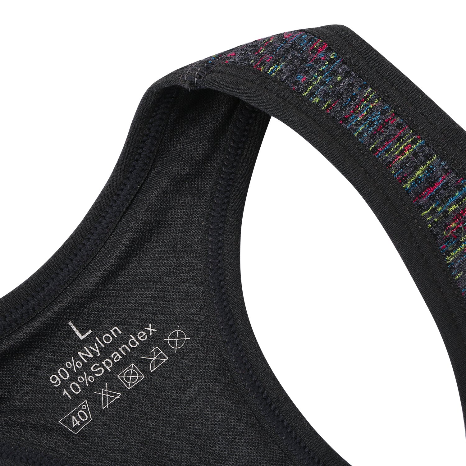 CARETOO Women Sports Bras Racerback Padded Seamless Medium Support Activewear