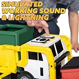 JOYIN Garbage Truck Toy with Lights Sounds Front Loader 3 4 5 6 7 8+ view 6