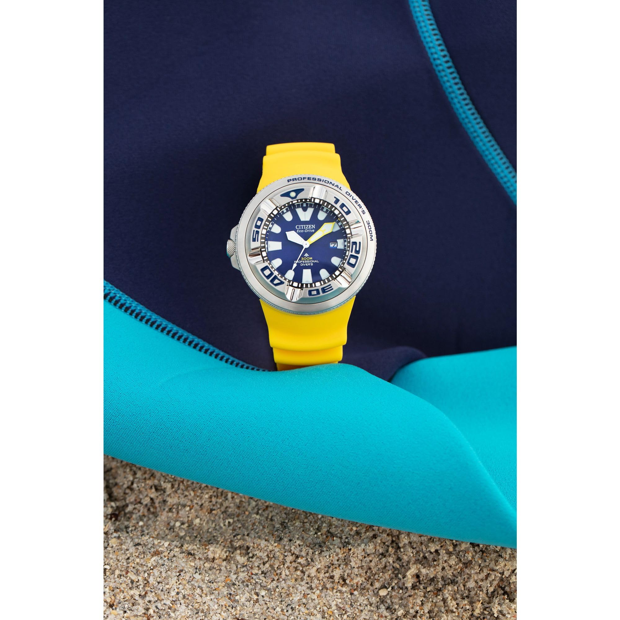 Citizen Men's Promaster Dive Eco-Drive Watch, 3-Hand Date, Polyurethane Strap, ISO Certified, Anti-Reflective Curved Crystal, Screw-Back Case and Crown
