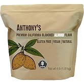 Anthony's Blanched Almond Flour, 4 lb, Finely Ground, Gluten Free, Non GMO, Keto Friendly