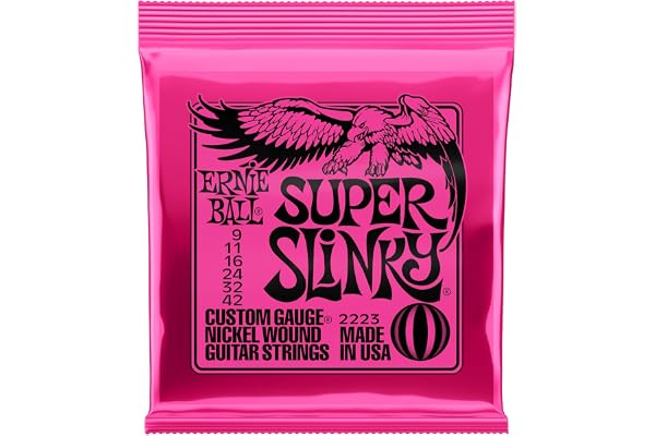 Ernie Ball 2223 Slinky Nickel Wound Electric Guitar Strings - Super 9-42