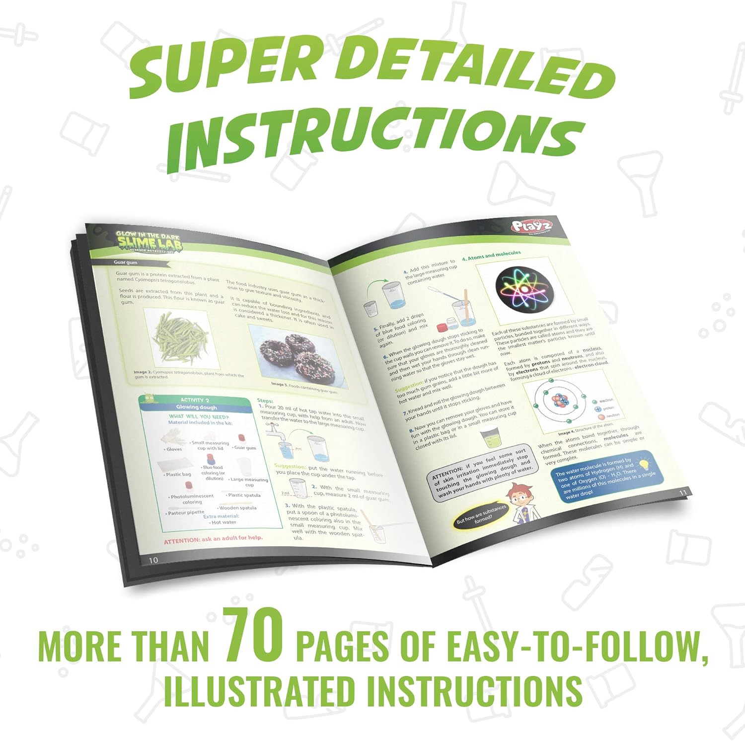 glow in the dark slime science kit