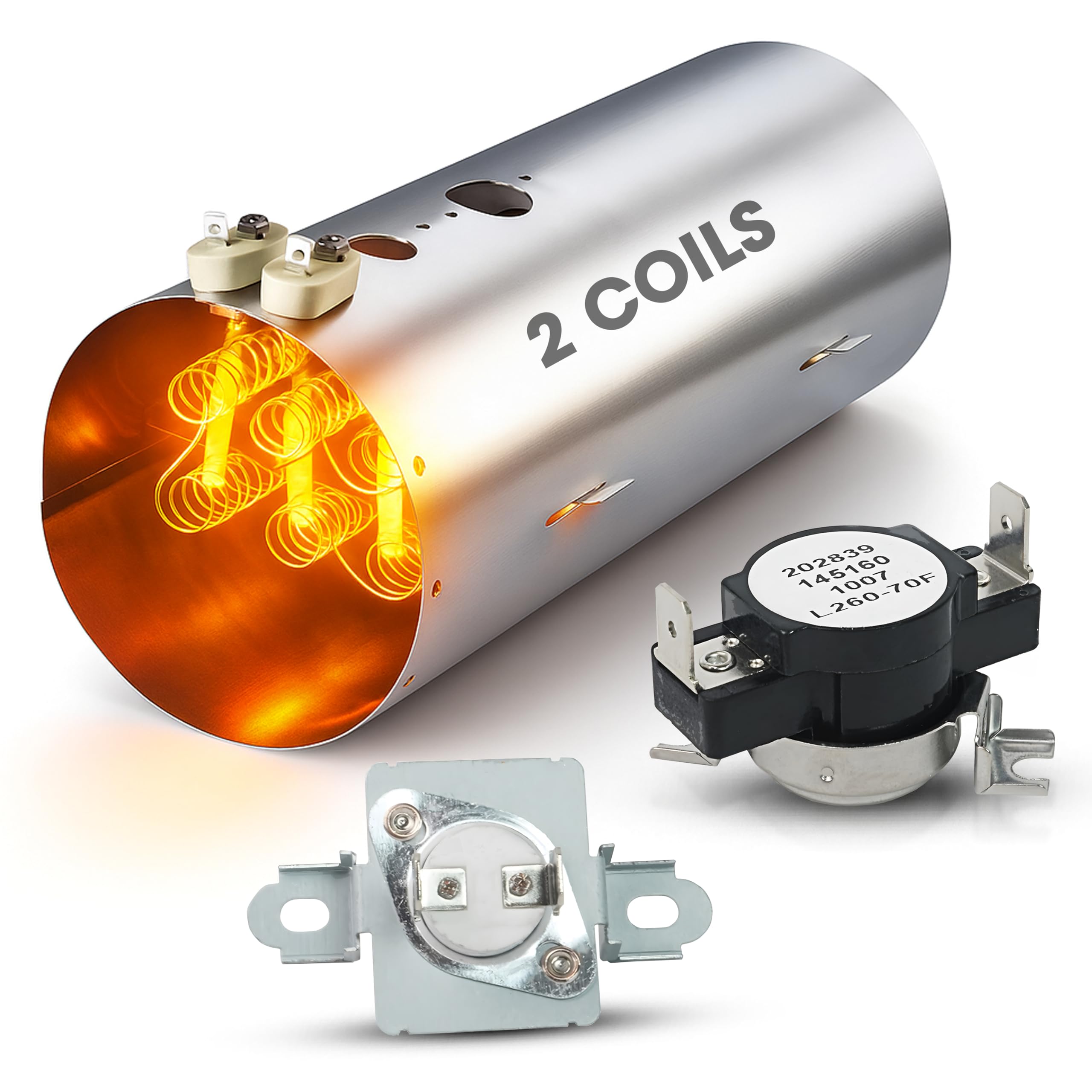 Photo 1 of AZ4U 137114000 For Electrolux Dryer Heating Element Assembly With 137032600 137060800 Thermal Fuse 3204267 508516 Thermostat Replaces For Frigidaire affinity dryer element, Electrolux, Kenmore Dryer