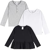 Gerber Baby-Girls 3-Pack Long Sleeve Shirts