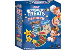Crafty Cooking Kits Crispy Rice Kripsie Treats Christmas Stocking Kit, 10.18 Ounce - Christmas Baking Kits - Christmas Cookie Kits For Kids