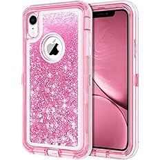 JAKPAK Case for iPhone XR Case Glitter Bling Sparkle for Girls Woman iPhone XR Case Heavy Duty Shockproof Full Body Protectiv