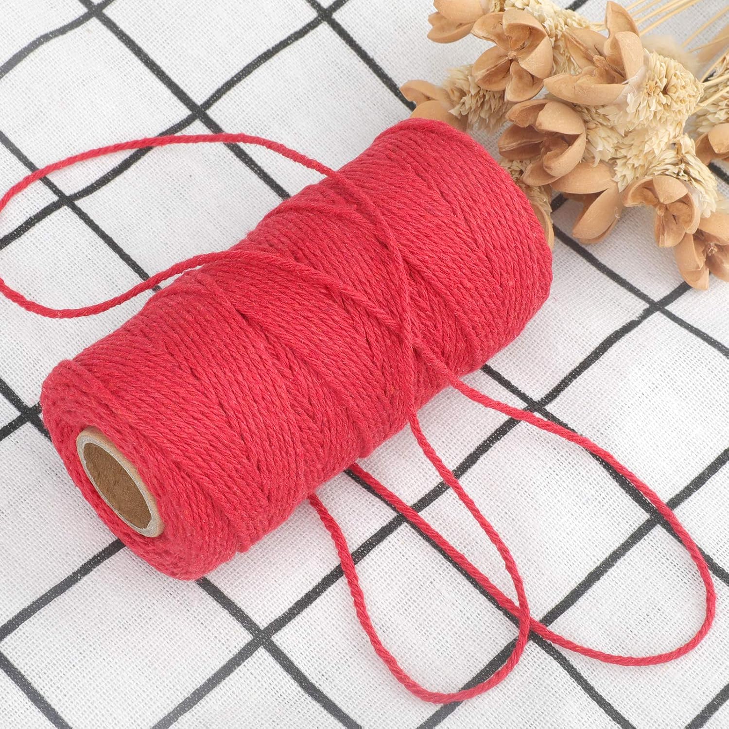 jijAcraft Red Cotton String Twine - Image 5
