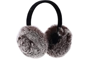 Onmygogo Rabbit Hair Earmuff for Winter, Soft and Warm,Foldable and Easy Carry