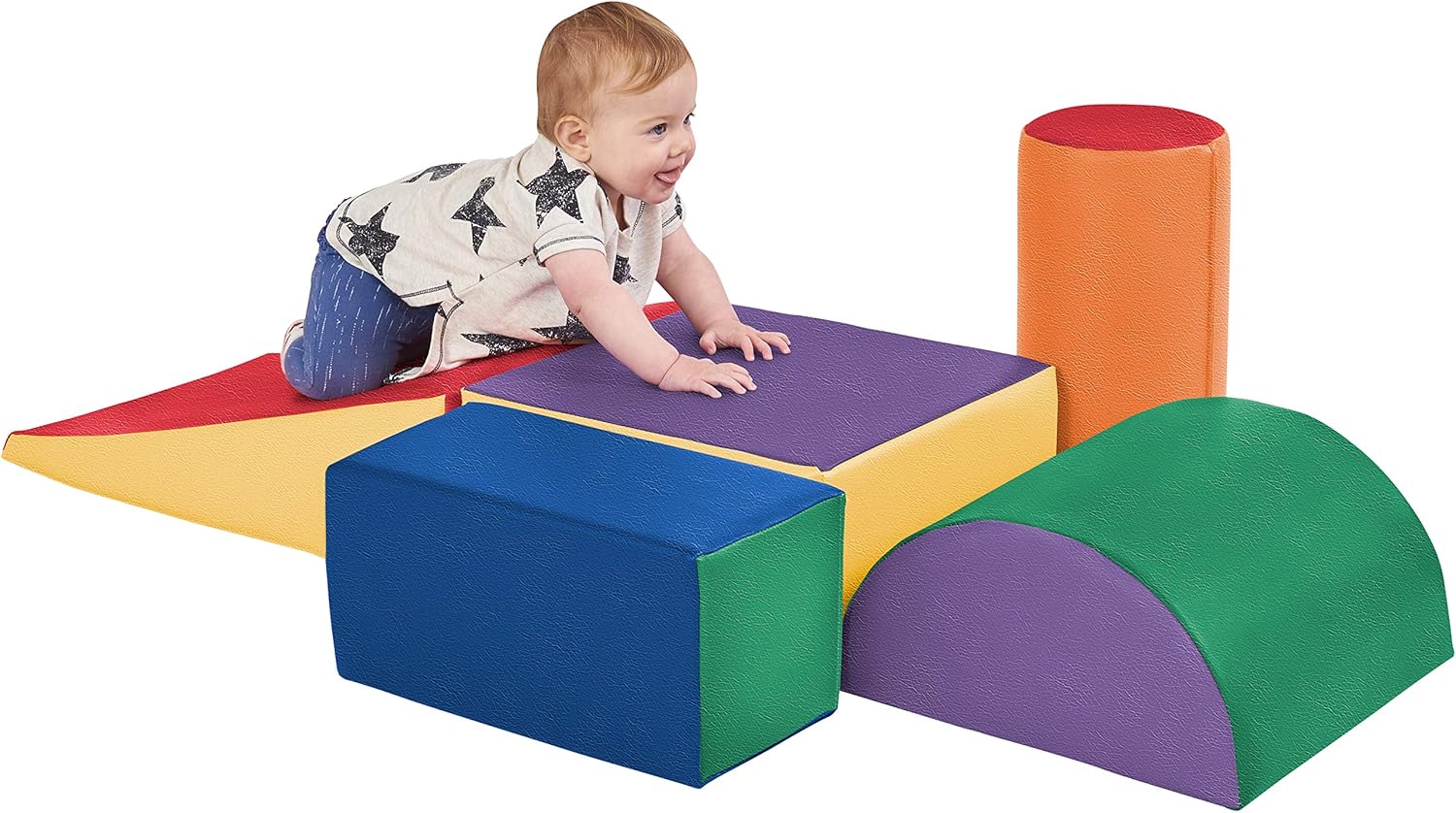 ECR4Kids SoftZone Climb and Crawl Foam Play Set for Toddlers and