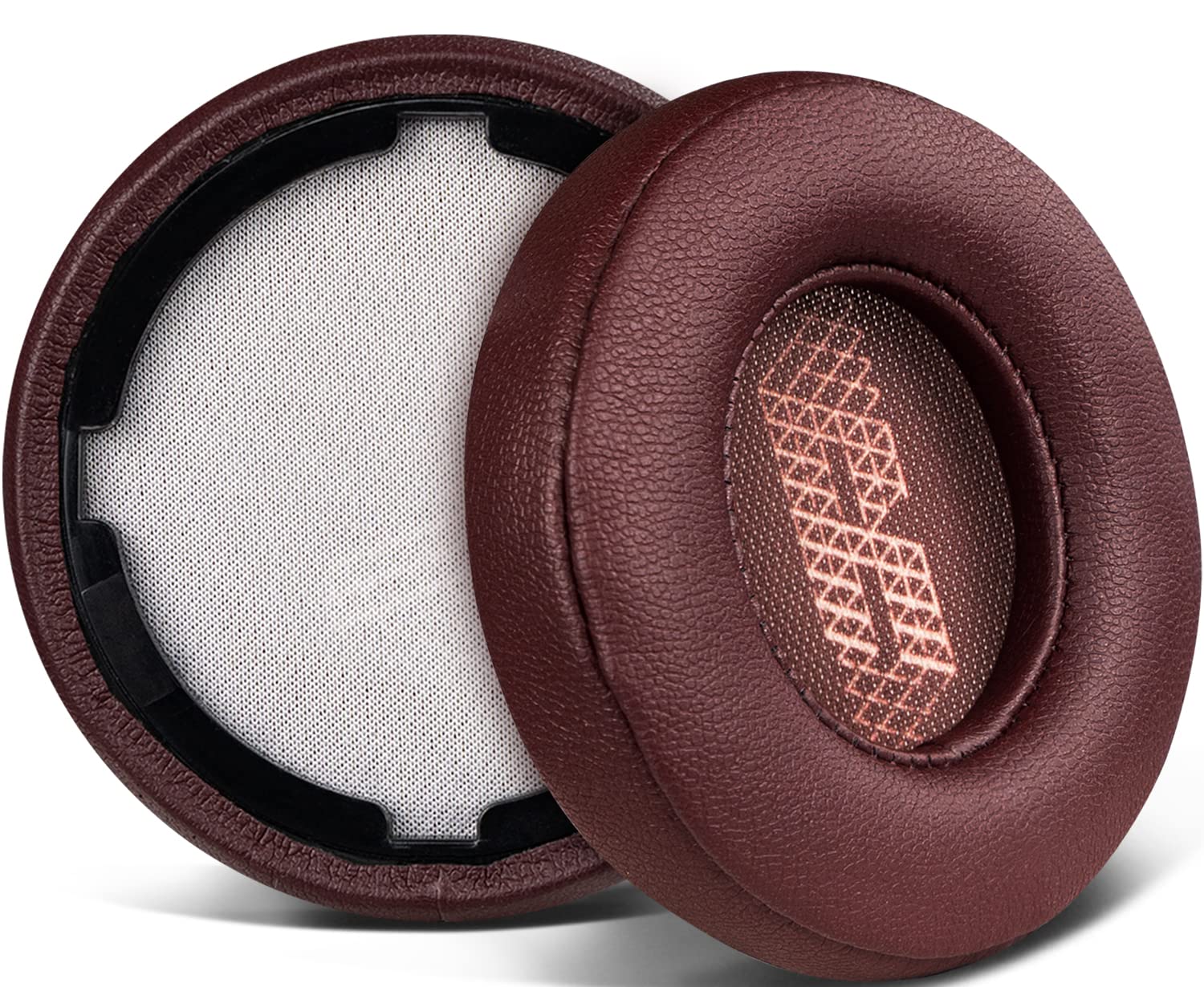 SOULWIT Replacement Ear Pads for JBL Live 400BT/Live 400 BT On-Ear Wireless Headphone, Earpads Cushions with Softer Protein Leather, Noise Isolation Foam - Red